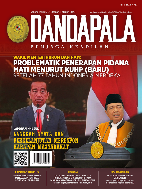 Majalah DANDAPALA Volume IX Edisi 51 Januari - Februari 2023