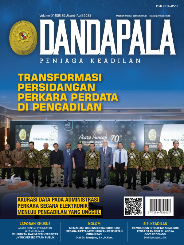 Majalah DANDAPALA Volume IX/Edisi 52 Maret-April 2023
